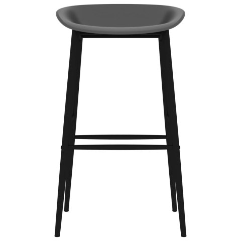 7-częściowy zestaw mebli barowych, czarno-szary