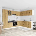 Zestaw szafek kuchennych Kalmar, 14-częściowy, dąb artisan