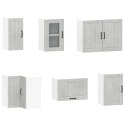 Zestaw szafek kuchennych, Lucca, 11-częściowy, szarość betonu