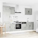 Zestaw szafek kuchennych, Lucca, 7-częściowy, szarość betonu