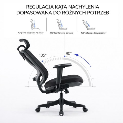 Fotel ergonomiczny ANGEL biurowy obrotowy Europa 2.0
