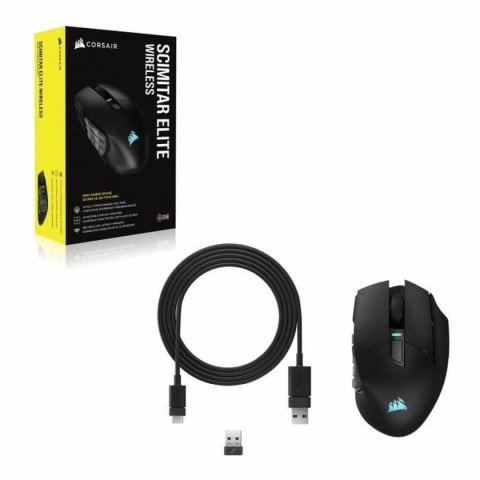 Myszka Bluetooth Bezprzewodowa Corsair SCIMITAR ELITE RGB Czarny
