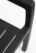 RECANATI krzesło plastikowe, grafitowe