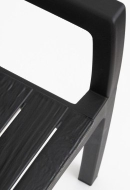 RECANATI krzesło plastikowe, grafitowe