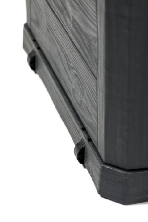 WOODYS Plastikowa skrzynia ogrodowa 280 L, grafitowa