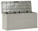 WOODYS Plastikowa skrzynia ogrodowa 280l jasno szara