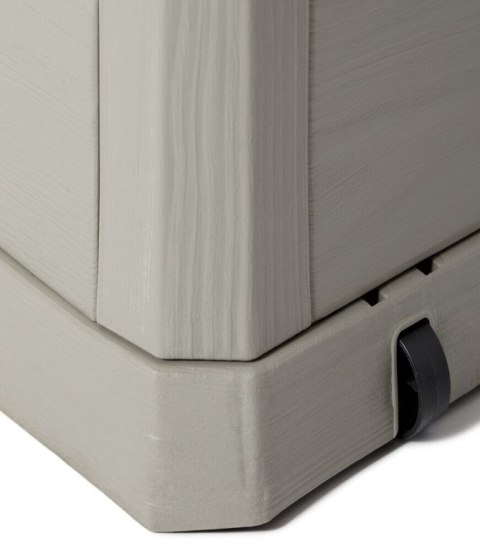WOODYS Plastikowa skrzynia ogrodowa 280l jasno szara