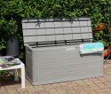 WOODYS Plastikowa skrzynia ogrodowa 280l jasno szara