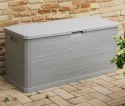 WOODYS Plastikowa skrzynia ogrodowa 280l jasno szara