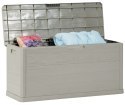 WOODYS Plastikowa skrzynia ogrodowa 280l jasno szara