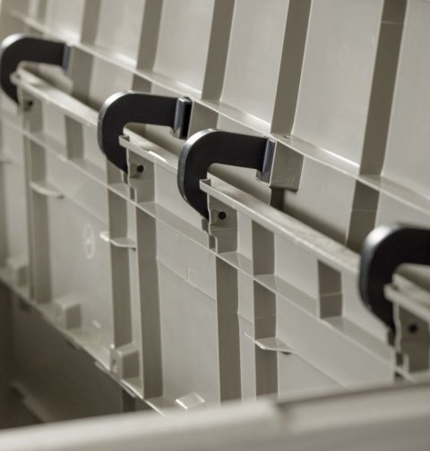 WOODYS Plastikowa skrzynia ogrodowa 280l jasno szara