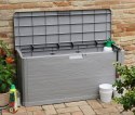 WOODYS Plastikowa skrzynia ogrodowa 280l jasno szara