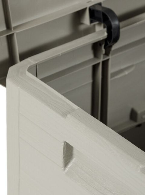 WOODYS Plastikowa skrzynia ogrodowa 280l jasno szara