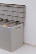 WOODYS Plastikowa skrzynia ogrodowa 280l jasno szara