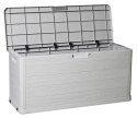 WOODYS Plastikowa skrzynia ogrodowa 280l jasno szara