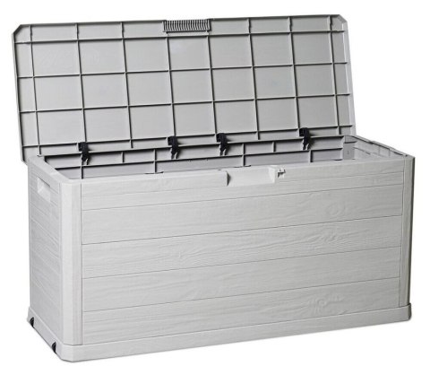 WOODYS Plastikowa skrzynia ogrodowa 280l jasno szara