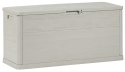 WOODYS Plastikowa skrzynia ogrodowa 280l jasno szara