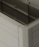 WOODYS Plastikowa skrzynia ogrodowa 280l jasno szara