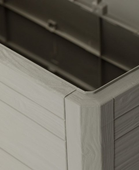 WOODYS Plastikowa skrzynia ogrodowa 280l jasno szara