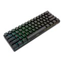 Klawiatura mechaniczna Royal Kludge RK61 RGB, red switch (czarna) (QWERTY)