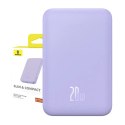 Magnetyczny mini powerbank Baseus 5000mAh 20W (fioletowy)