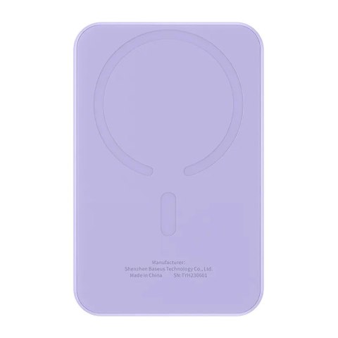 Magnetyczny mini powerbank Baseus 5000mAh 20W (fioletowy)