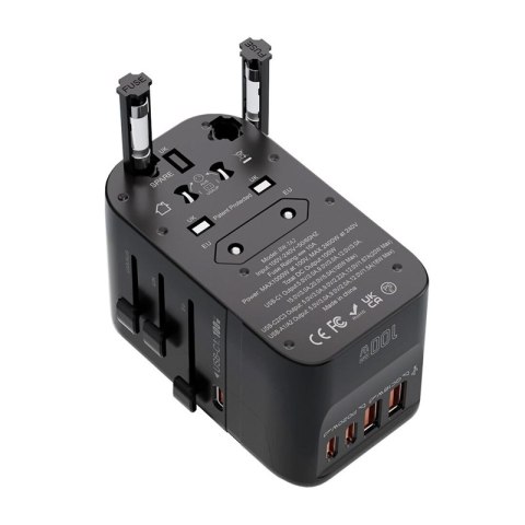 Adapter Podróżny 5w1 Blitzwolf BW-TA2 2xUSB PD + 2xC QC + C GaN 100W
