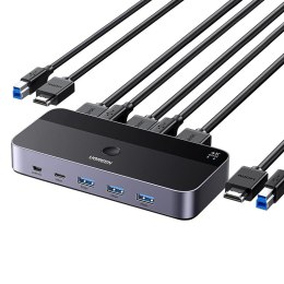 Przełącznik / switch HDMI 2.0 Ugreen CM664, KVM, 2w1, 4K 60Hz