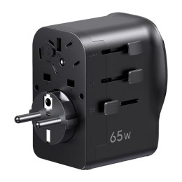 Uniwersalny adapter podróżny / ładowarka sieciowa Ugreen S550, 65W, 2x USB-C, 1x USB-A