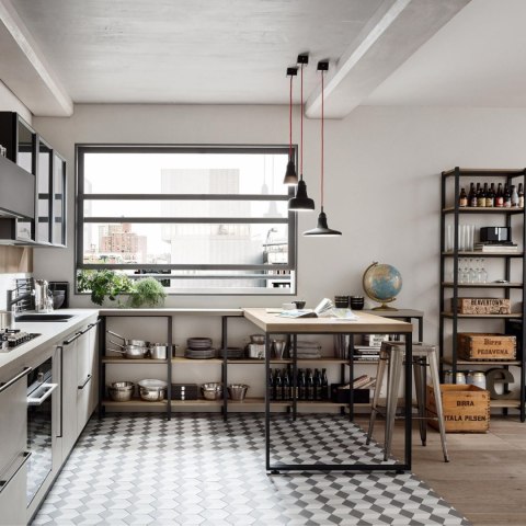 Hoker Paris 75cm. czarny insp. Tolix