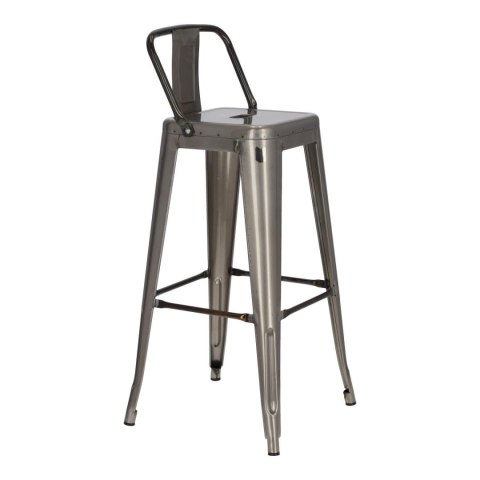 Hoker Paris Back Short 75cm metaliczny