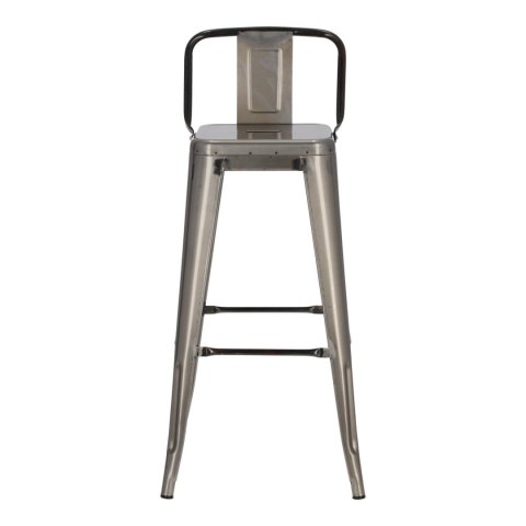 Hoker Paris Back Short 75cm metaliczny