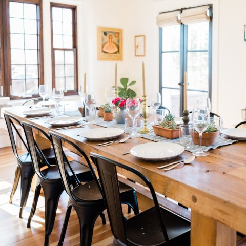 Krzesło Paris żółte inspirowane Tolix