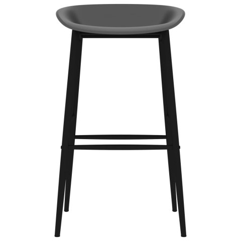 VidaXL 5-częściowy zestaw mebli barowych, czarno-szary