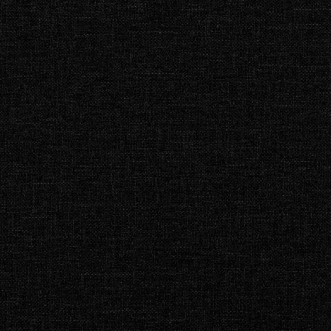 VidaXL Łóżko kontynentalne z materacem, czarne, tkanina 140x200 cm