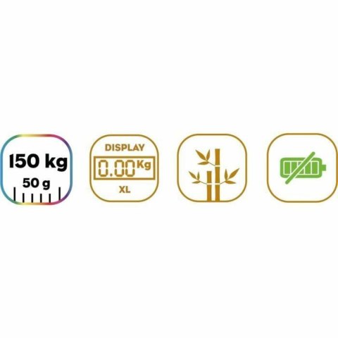 Cyfrowa Waga Łazienkowa Little Balance Automática Kinetic Bambus