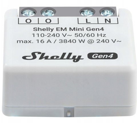 Inteligentny sterownik do pomiaru zużycia energii WiFi Shelly EM Mini Gen4