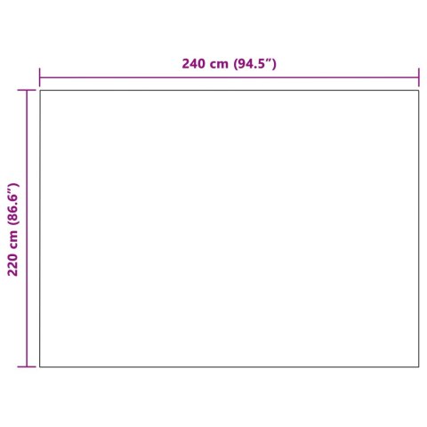 Koce narzutowe 24 pcs Kremowy 240 x 220 cm Polar