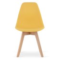 Krzesło KITO musztarda / nogi naturalne x 4