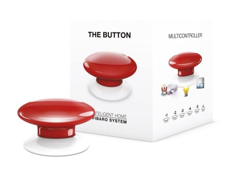 Przycisk FIBARO The Button, czerwony (FGPB-101-3 ZW5)