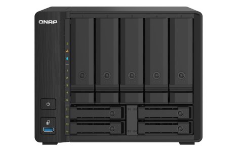Qnap TS-932PX-4G, Tower,  9 x 2.5"/3.5" SATA, Annapurna Labs Alpine AL324 1.7GH, 4GB DDR4 SODIMM (Max. 16GB), 2 x 10GbE SFP+, 2 