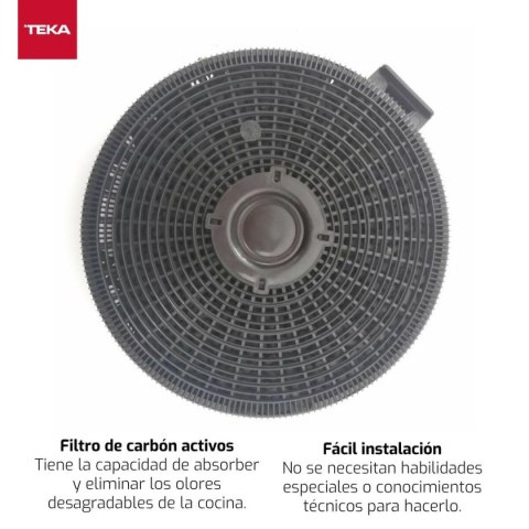Filtr węglowy Teka D4C Włókno węglowe Plastikowy