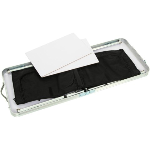 STOLIK TURYSTYCZNY SKŁADANY KEMPINGOWY 120x47x70/62/54CM Z SZAFĄ 33X30X36CM