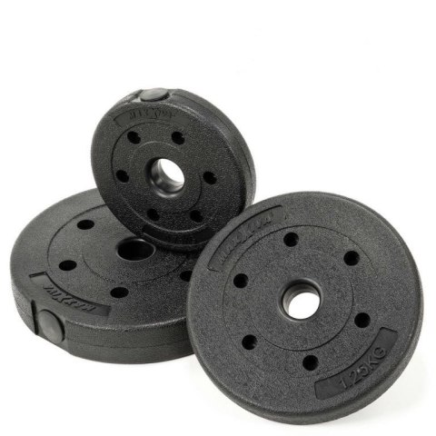 Zestaw hantli MAXXIVA, 2 x 15 kg, 16 obciążników, cement