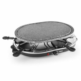 Raclette Princess 8 Oval Stone Grill Party Czarny Szary