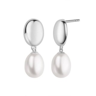 Srebrne kolczyki KDN6720 - Naturalne Perły hodowane słodkowodne