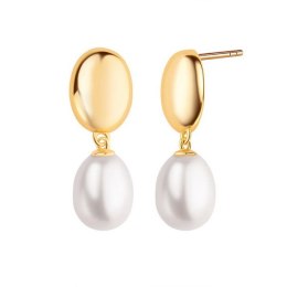 Srebrne kolczyki KDN6720Y - Naturalne Perły hodowane słodkowodne