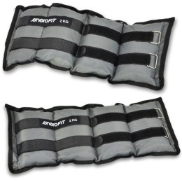 OBCIĄŻENIE NA PRZEGUBY SZARE 4KG (2x2KG) ENERO FIT