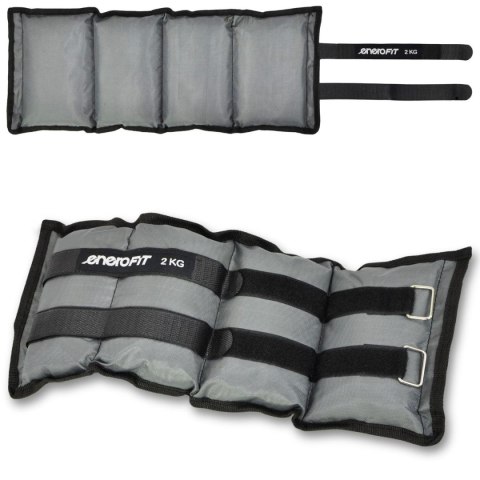 OBCIĄŻENIE NA PRZEGUBY SZARE 4KG (2x2KG) ENERO FIT