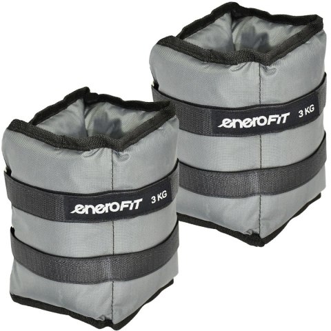 OBCIĄŻENIE NA PRZEGUBY SZARE 6KG (2x3KG) ENERO FIT